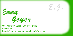 emma geyer business card